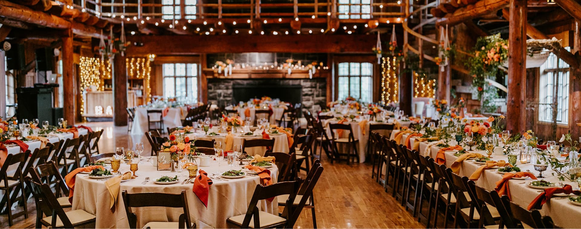 a wedding dining hall